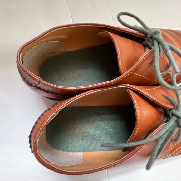 PENGUIN WAYLON OXFORDS LEATHER BUSINESS DRESS SHOES MENS Brown SZ 7 - Picture 7 of 13